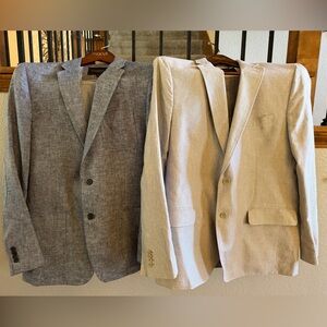 Banana Republic Gray and Navy Blazer Duo